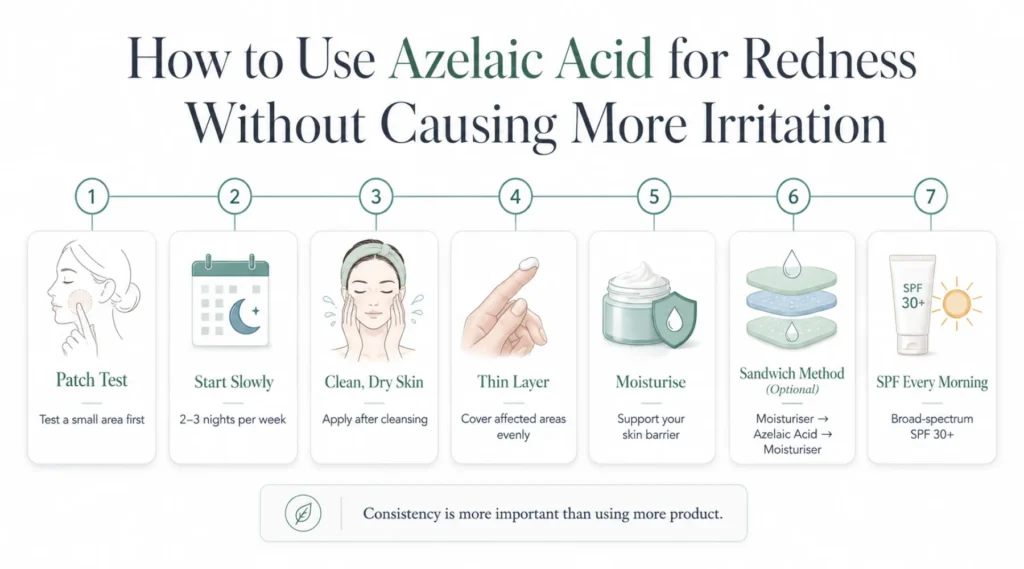How to Use Azelaic Acid for Redness Without Causing More Irritation