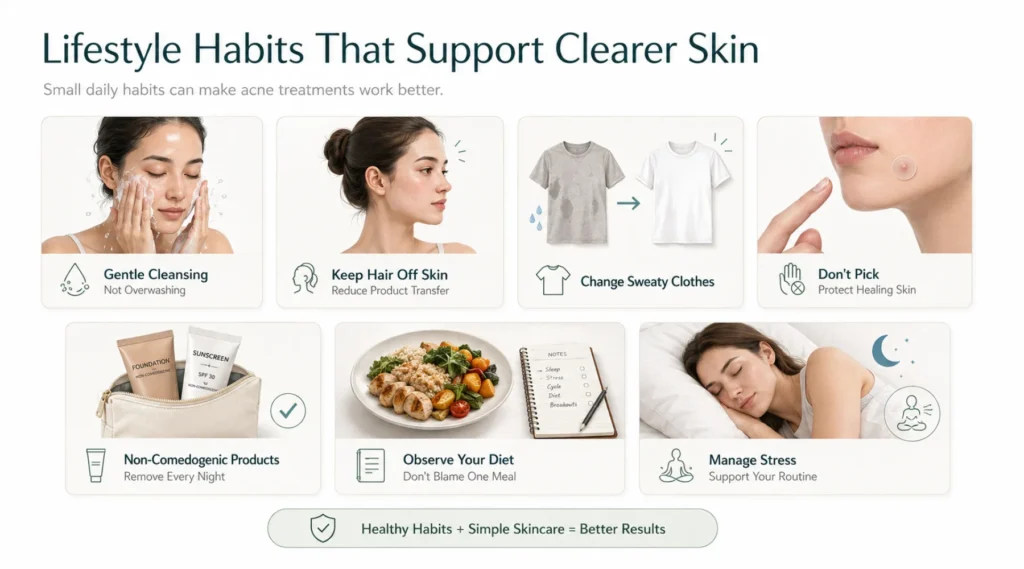 Lifestyle Factors That Can Support an Acne Routine