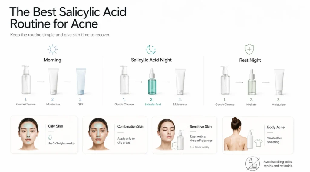 The Best Routine Using Salicylic Acid for Acne
