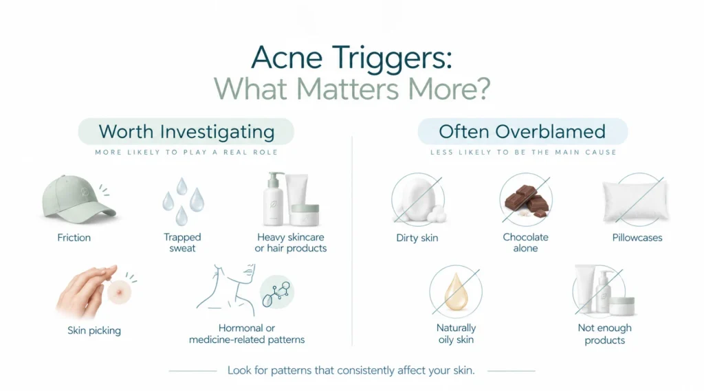 Acne Triggers to Avoid and Which Ones Are Often Overblamed