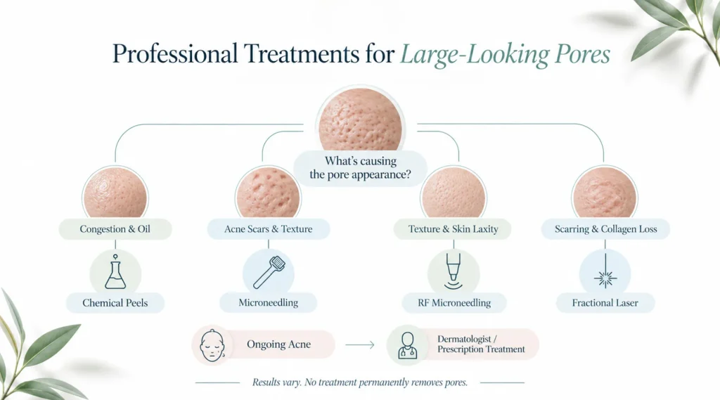 Can Professional Treatments Reduce Large Pores?