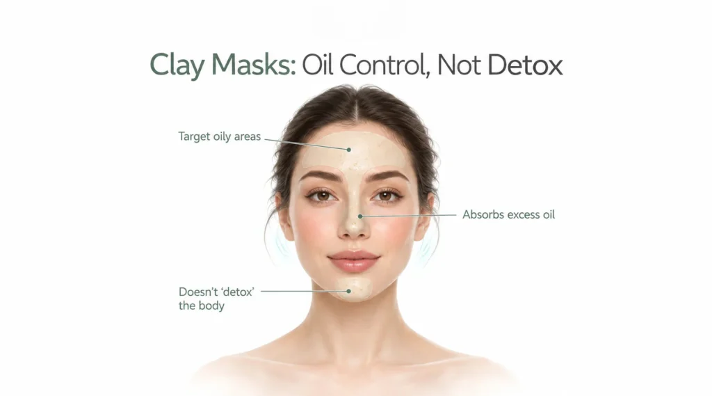 Clay Masks Can Help Oily Skin Without “Detoxing” It