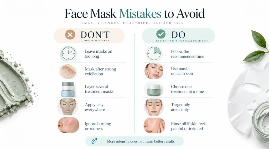 Common Face Mask Mistakes That Make Skin Worse