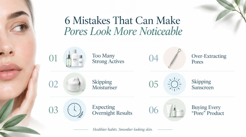 Common Mistakes That Make Pores Look More Noticeable