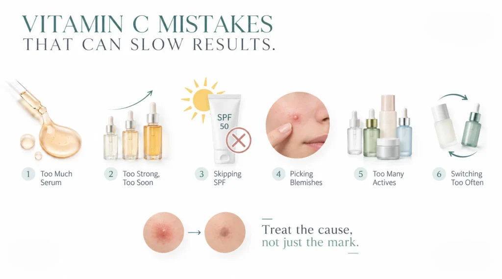 Common Vitamin C Mistakes That Slow Dark-Spot Results