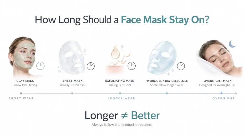 How Long Should a Face Mask Stay On?