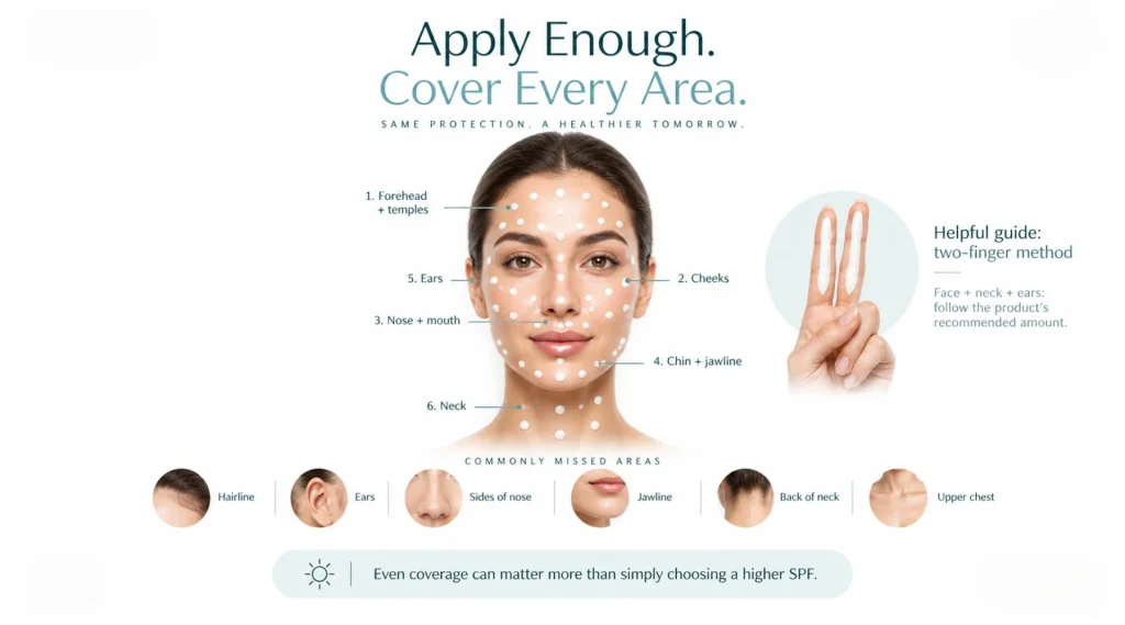 How Much You Apply Can Matter More Than Moving from SPF 30 to SPF 50