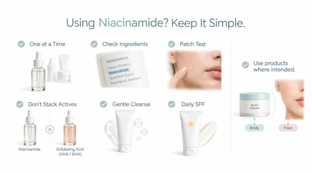 How to Avoid Breakouts From Niacinamide Products