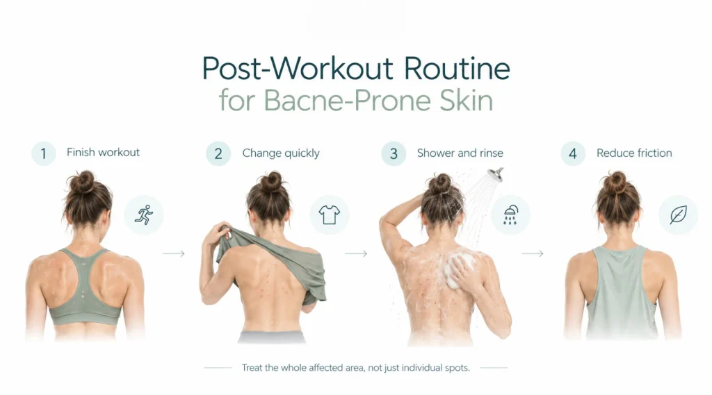 How to Get Rid of Bacne When It Returns After Every Workout