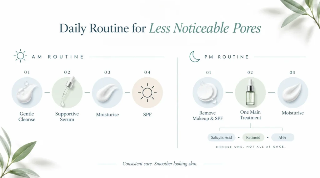 How to Make Pores Look Smaller: A Practical Daily Routine