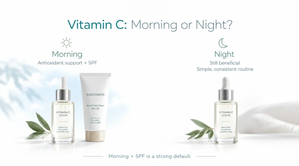 Is Vitamin C Serum Better in the Morning or at Night?