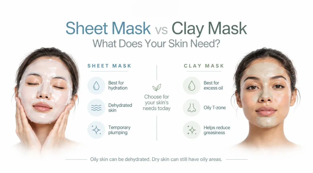 Sheet Mask vs Clay Mask: The Better Choice Depends on the Problem