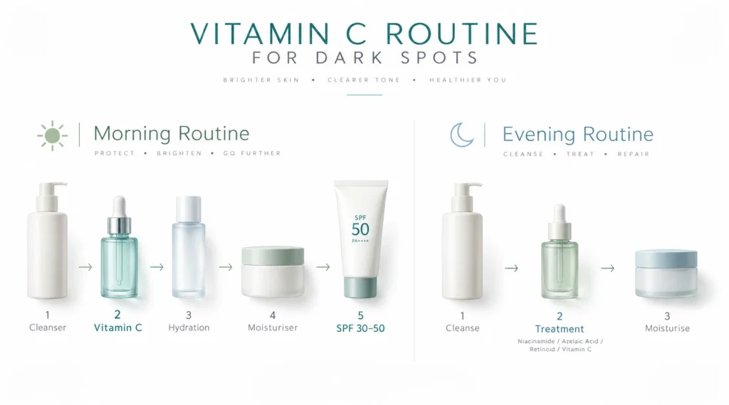 The Best Routine Using Vitamin C for Dark Spots