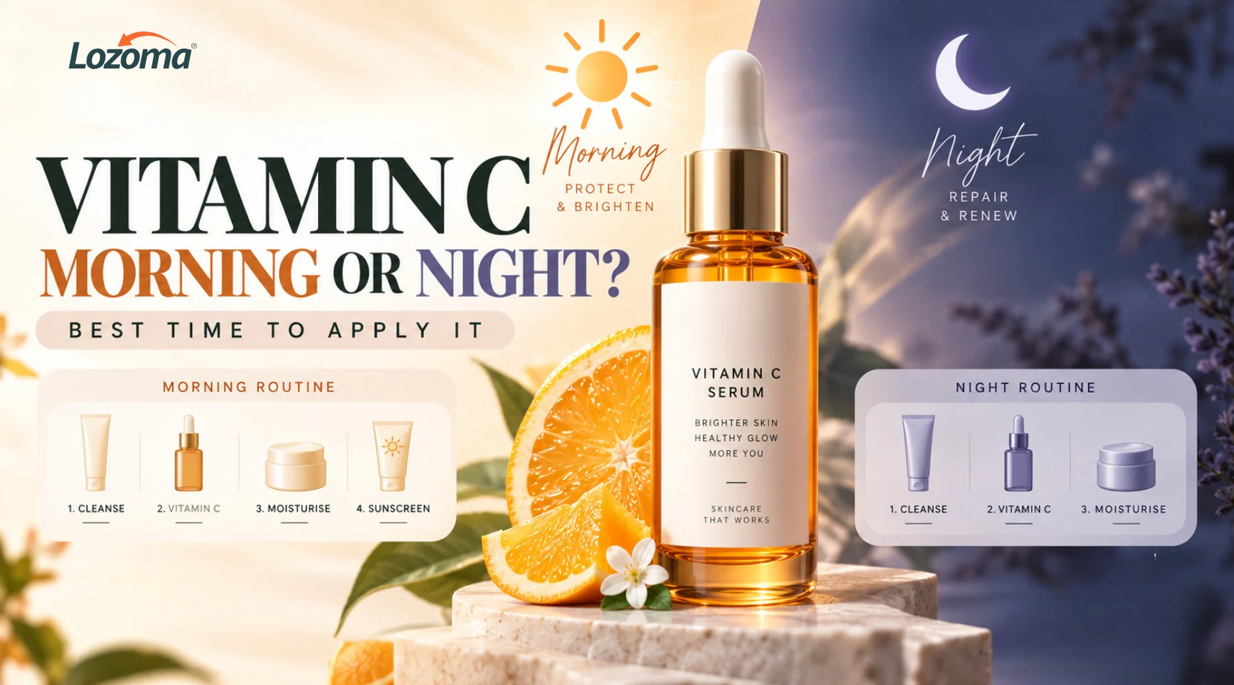Vitamin C Serum Morning or Night? Best Time to Apply It