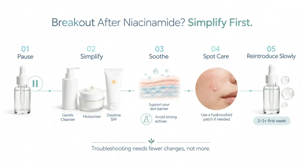 What to Do If Niacinamide Seems to Be Causing Acne