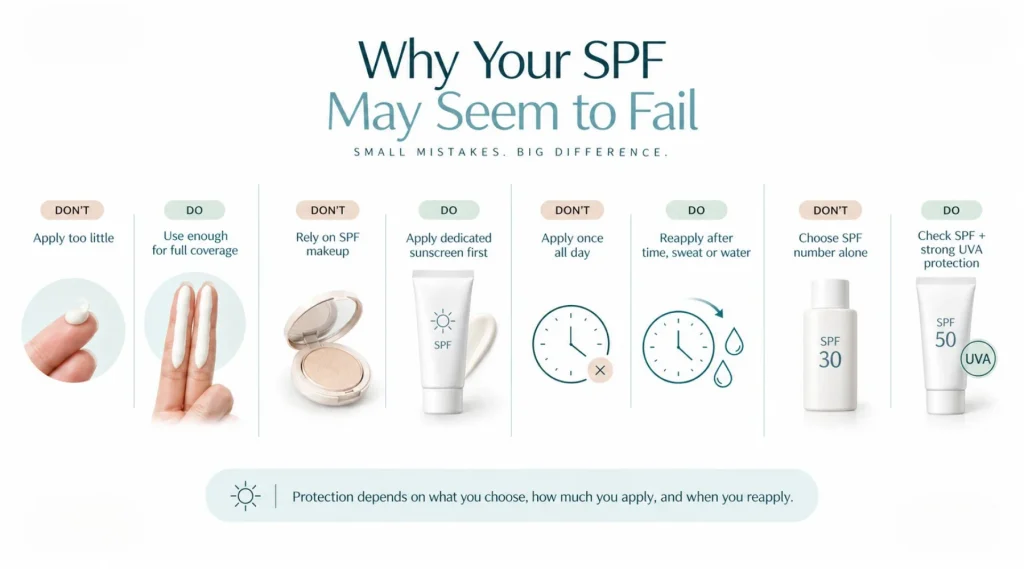 Why Your SPF May Seem to Fail and How to Fix It