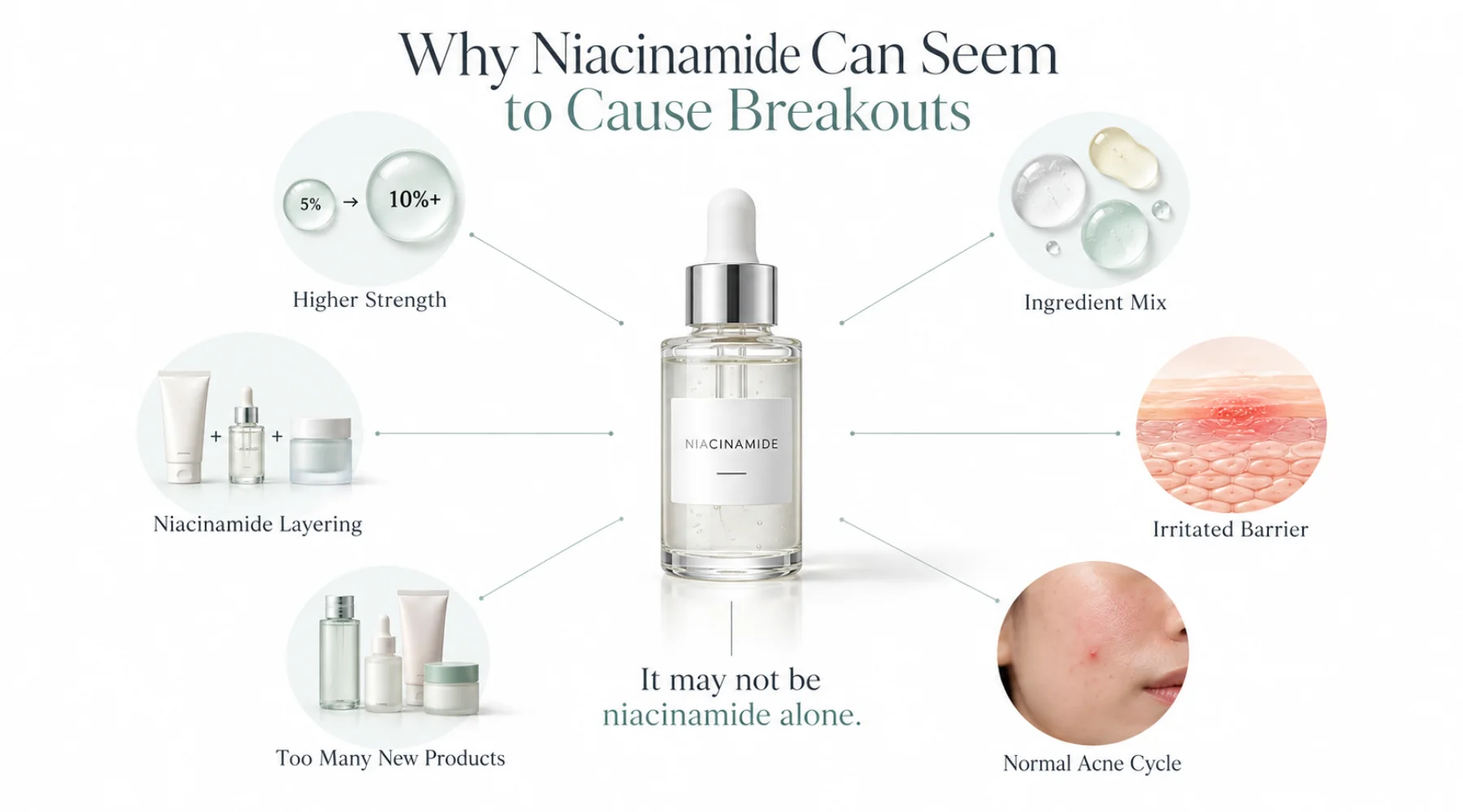 Why a Niacinamide Product Can Seem to Cause Breakouts