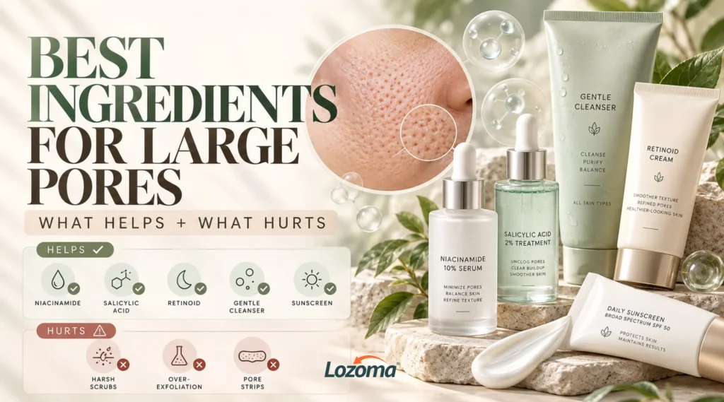 Best Ingredients for Large Pores: What Helps and What Hurts