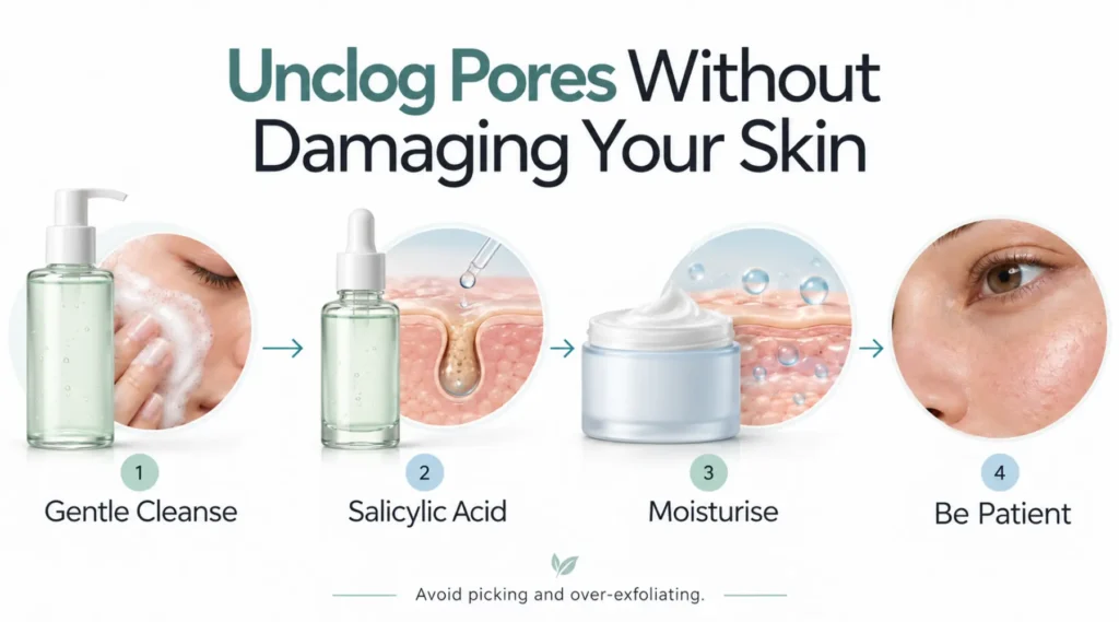 How to Unclog Pores Without Damaging Your Skin Barrier