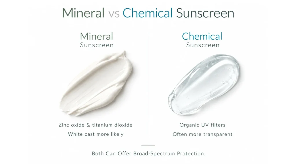 Mineral vs Chemical Sunscreen: What Is the Actual Difference?