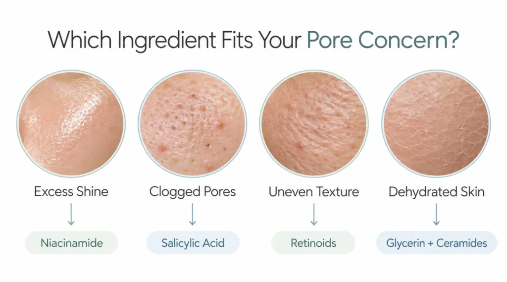 The Best Ingredients for Large Pores Depend on What Is Making Them Visible