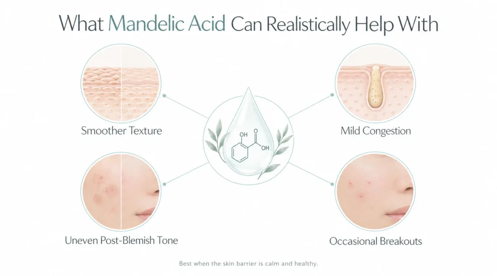 What Sensitive Skin Can Realistically Gain From Mandelic Acid