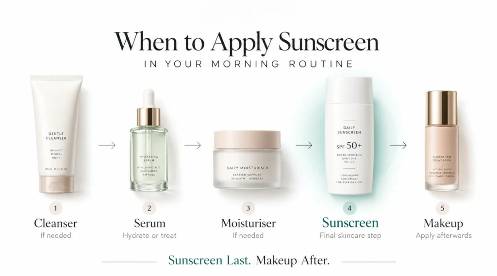 When Should Sunscreen Go in Your Morning Routine?
