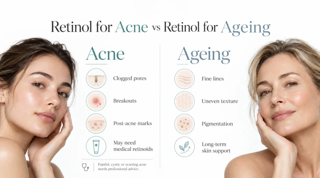 When to Start Retinol for Acne Is Different From When to Start It for Ageing