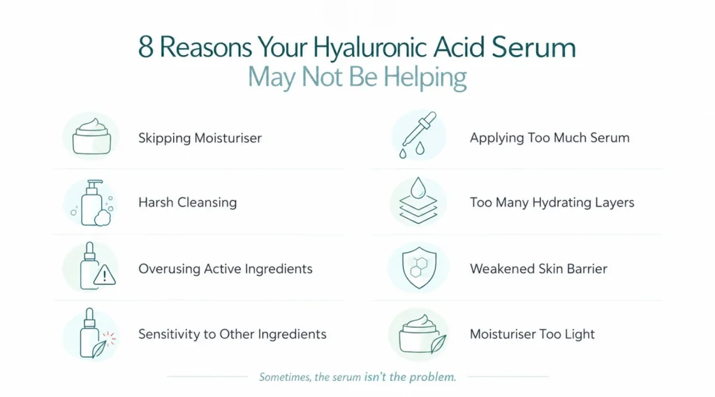 Why Your Hyaluronic Acid Serum May Be Making Skin Feel Drier